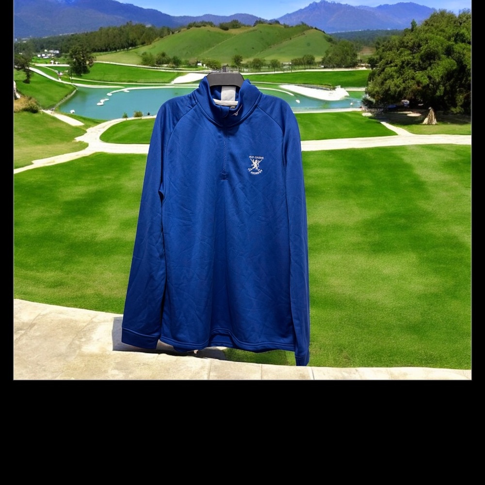 Mizuno Royal Blue Pullover with Old Course ST Andrew’s Crest size Medium